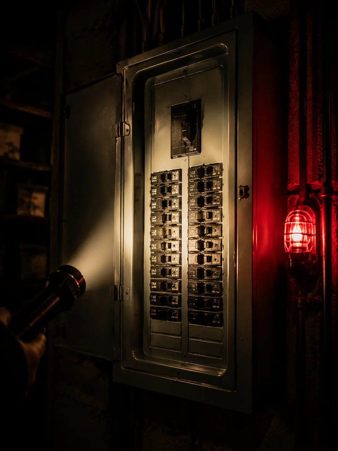 Business owner managing a commercial electrical emergency in Oakville
